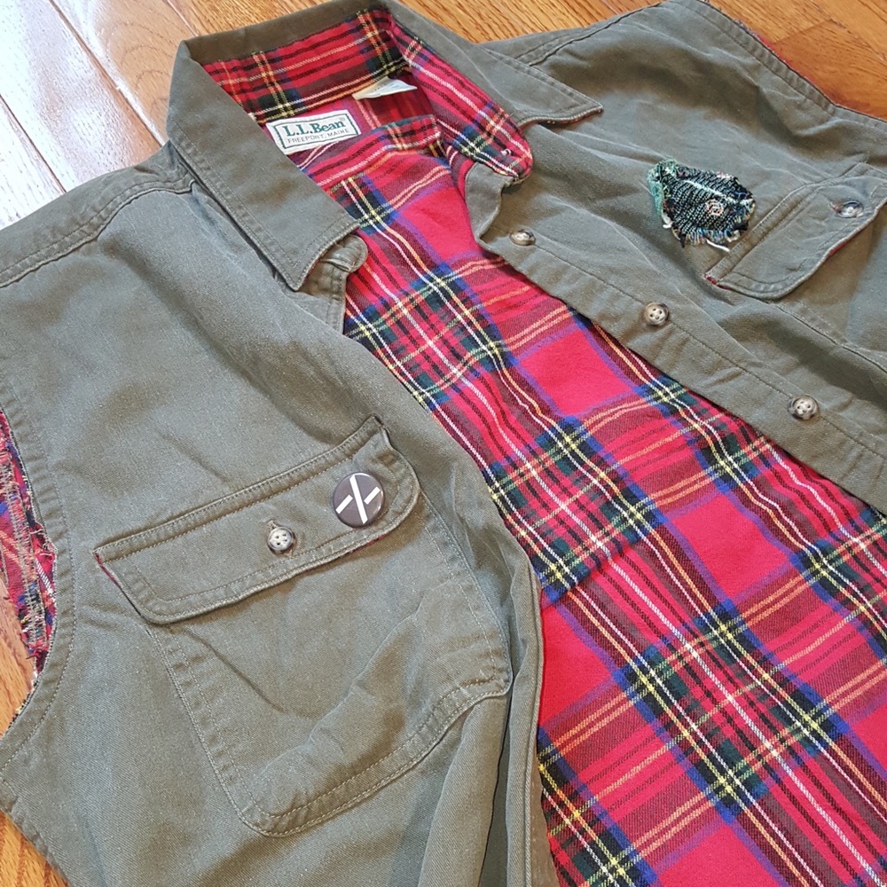 L.L. Bean Women's Vintage Sleeve Cut-off - Small